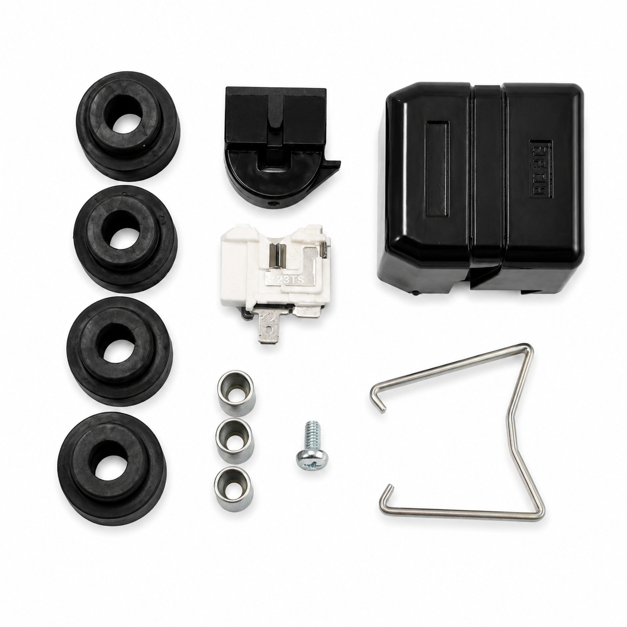 Compresor Sikelan R134a LBP de 1/6 HP con capacitor, relevador, gomas y herrajes de montaje