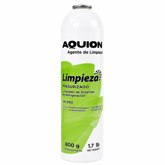 Agente de limpieza presurizado Aquion 800 gr — limpiador flush para sistemas de refrigeración y aire acondicionado, circuitos y componentes