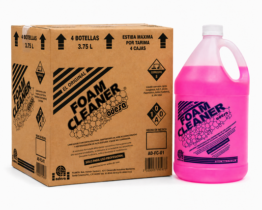 Caja de Foam Cleaner 3.75 Lt. Modelo: ATADSFCx4-3.75Lt Marca Adesa