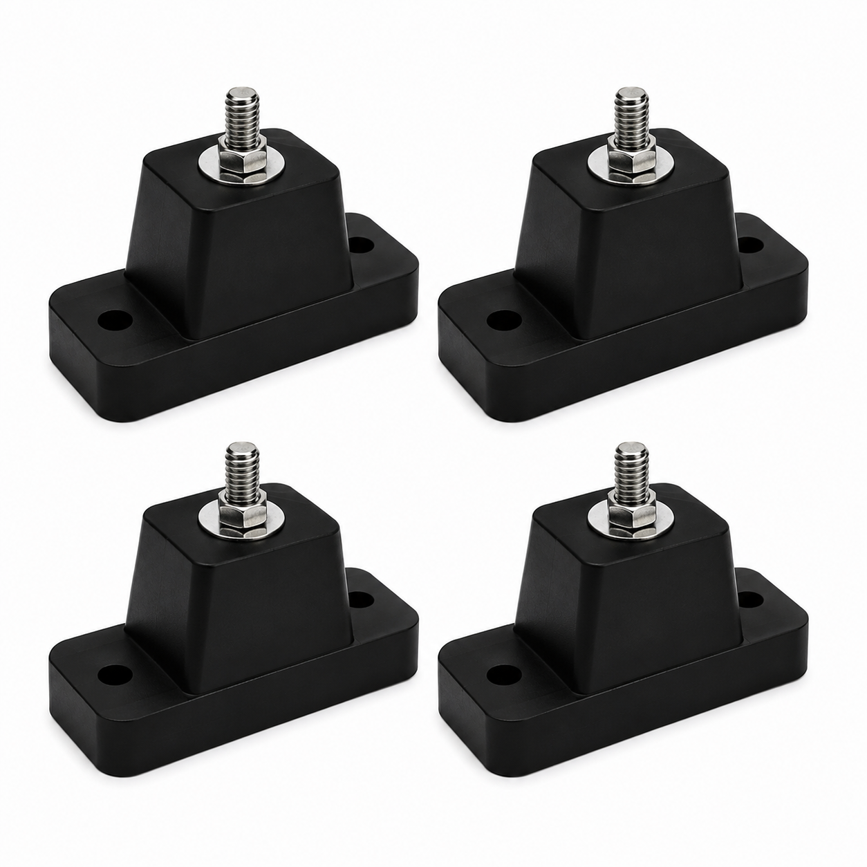 Bases Antivibratorias de Neopreno para Minisplit (4 Piezas)