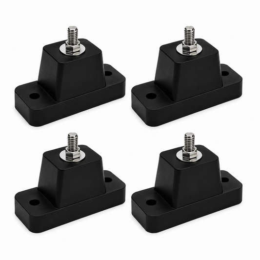 Bases Antivibratorias de Neopreno para Minisplit (4 Piezas)