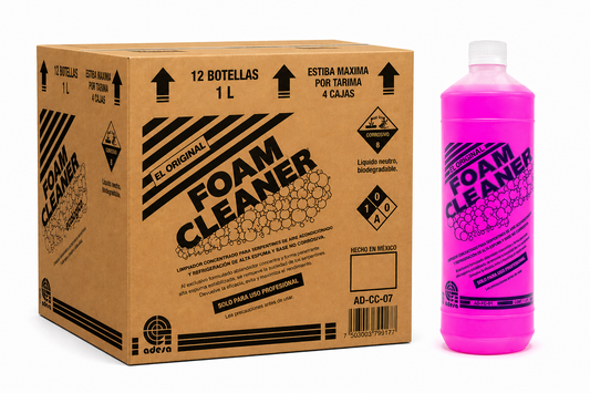 Caja de Foam Cleaner 1.0 Lt. Módelo: ATADSFCx12-1.0Lt Marca Adesa