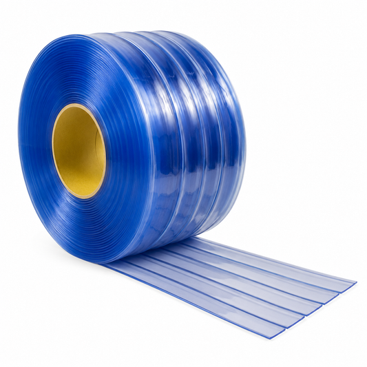 10 Mts de Cortina Hawaiana PVC 8" con HILO Transparente 2mm x 2 mm / Baja temperatura