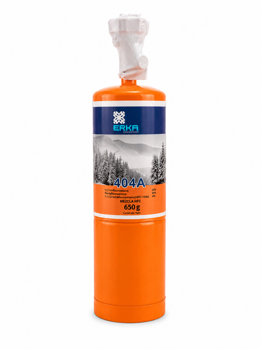 Gas Refrigerante R-404A 650gr Modelo: ATTRK404A-650GR Marca Erka