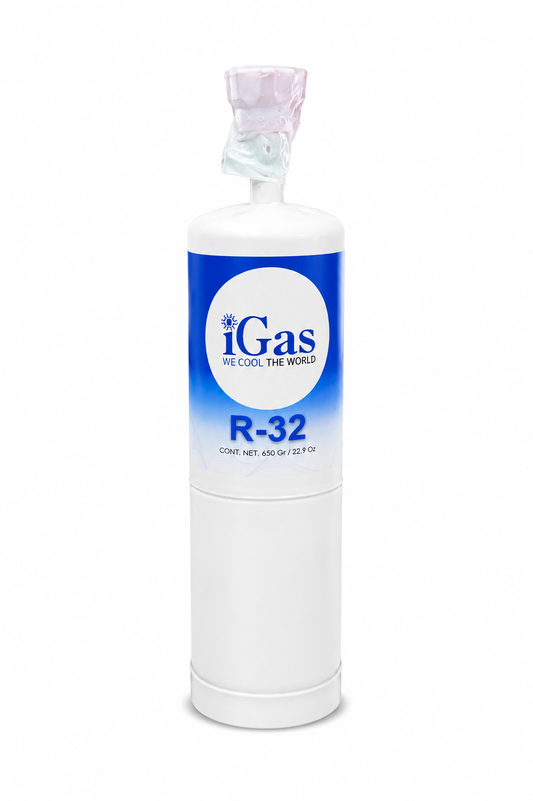 Gas Refrigerante R-32 650gr Modelo: ATTiG32-650GR Marca iGas
