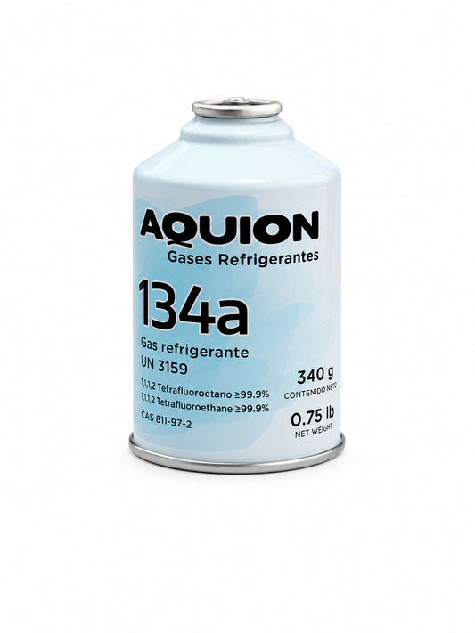 Gas Refrigerante R-134a 340 Gr Modelo: ATTAQ134a-340Gr Marca Aquion