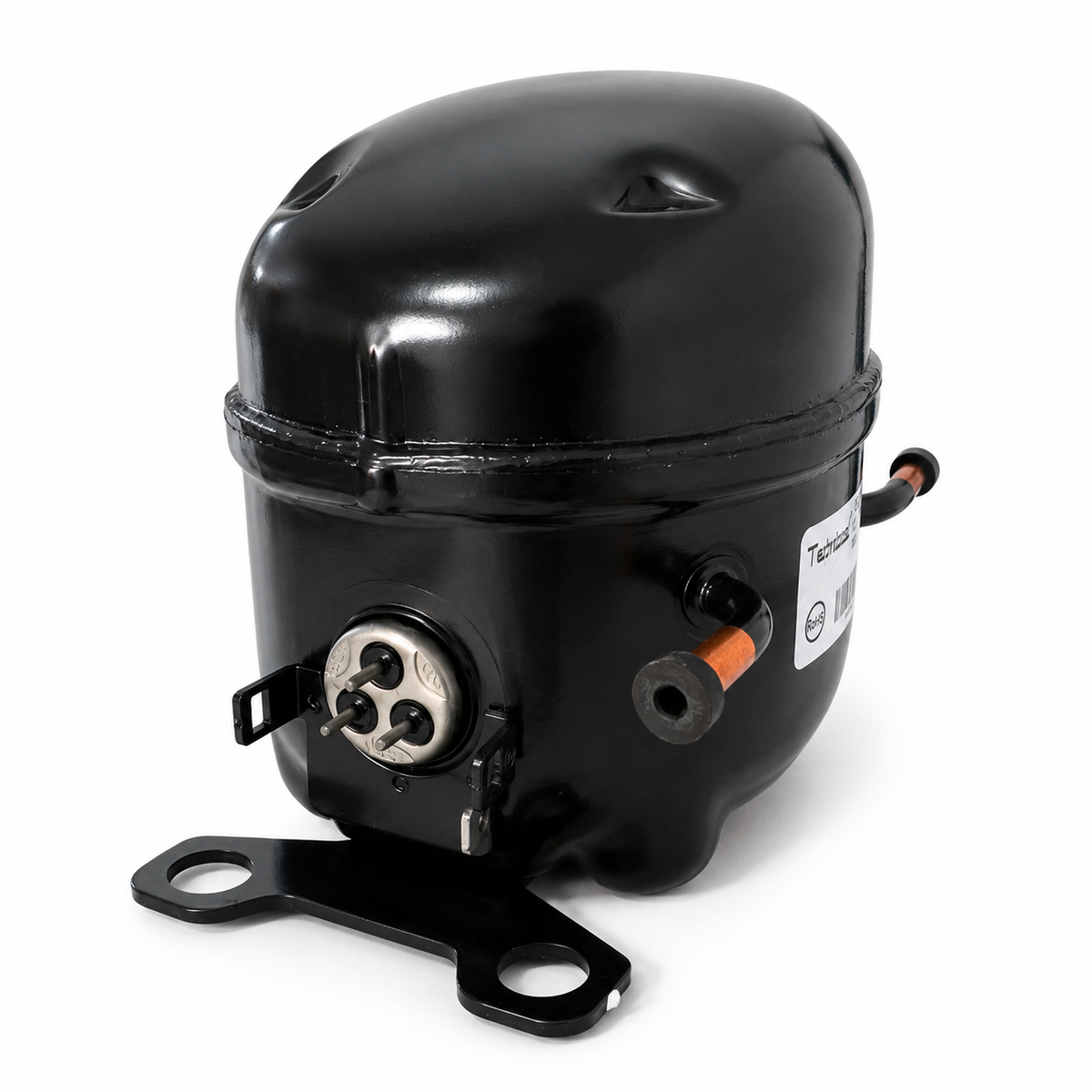 Compresor reciprocante Technicool 1/4 HP modelo F60H5L para refrigeración de baja temperatura con R-134a