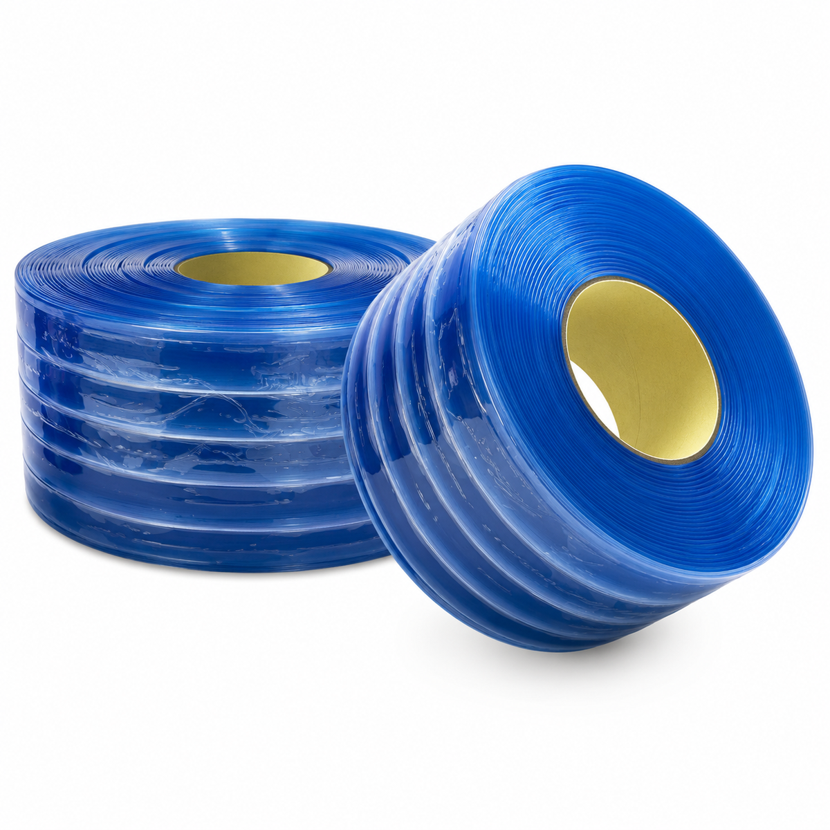 Cortina hawaiana de PVC de 8" con hilo, transparente y flexible de -40°C a 50°C.