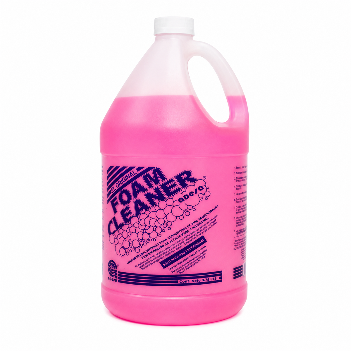 Foam Cleaner Adesa 3.75 litros – limpiador concentrado en espuma para serpentines de aire acondicionado y refrigeración, uso profesional