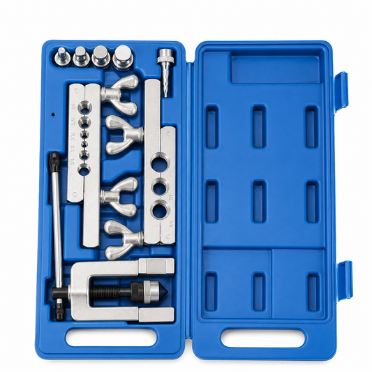 Juego avellanador CT-275 en estuche con barras de dados, yugo y punzones de expansión